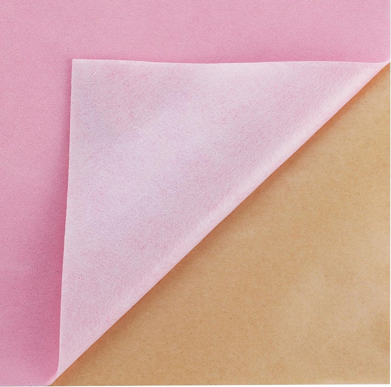 YaoHui 3PCS Self Adhesive Felt Sheets, Peel & Stick, A4 Size (8.3" x 11.8", Pink) - Image 2